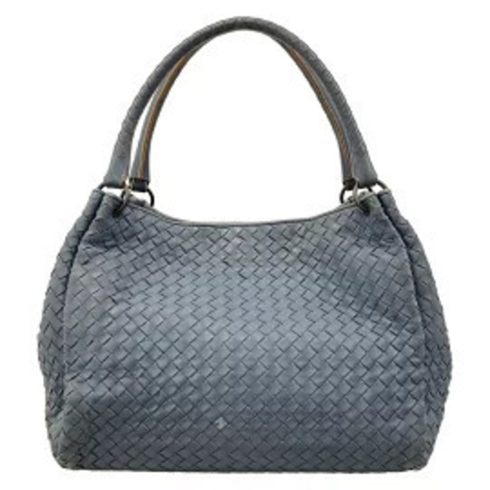 Bottega Veneta Blue Parachute Bag Leather Tote Blue